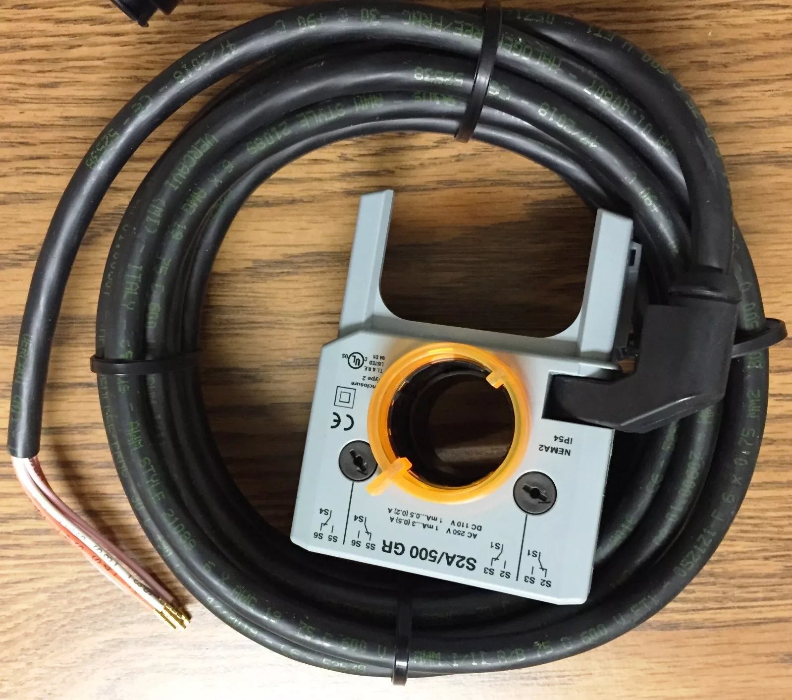 Belimo S2A/500-GR Auxiliary Switch Add-On 0.5A 5M Cable