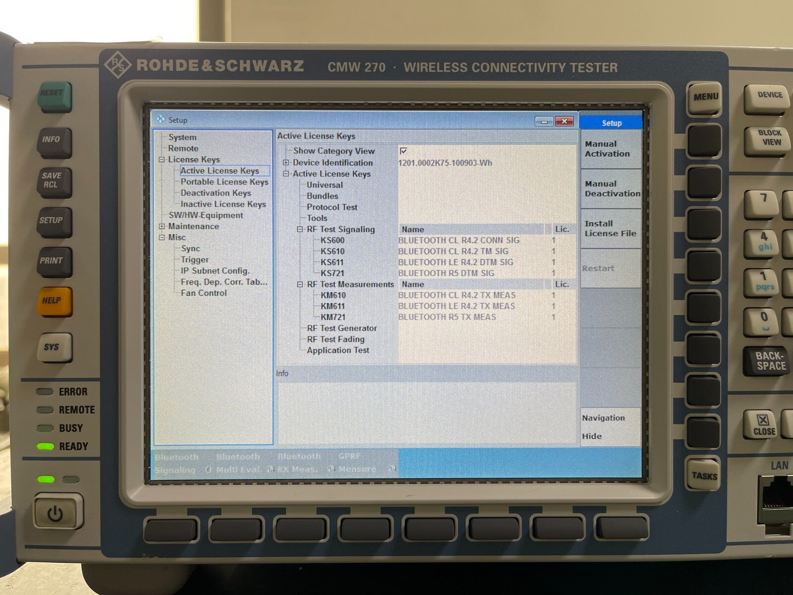 Rohde &amp; Schwarz CMW 270 Wireless Connectivity Tester for Bluetooth Test _0903