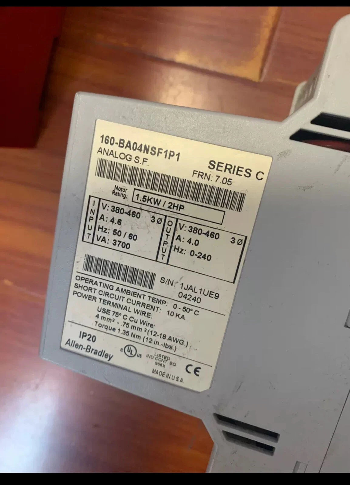 160-BA04NSF1P1: PLC Module for Industrial Automation