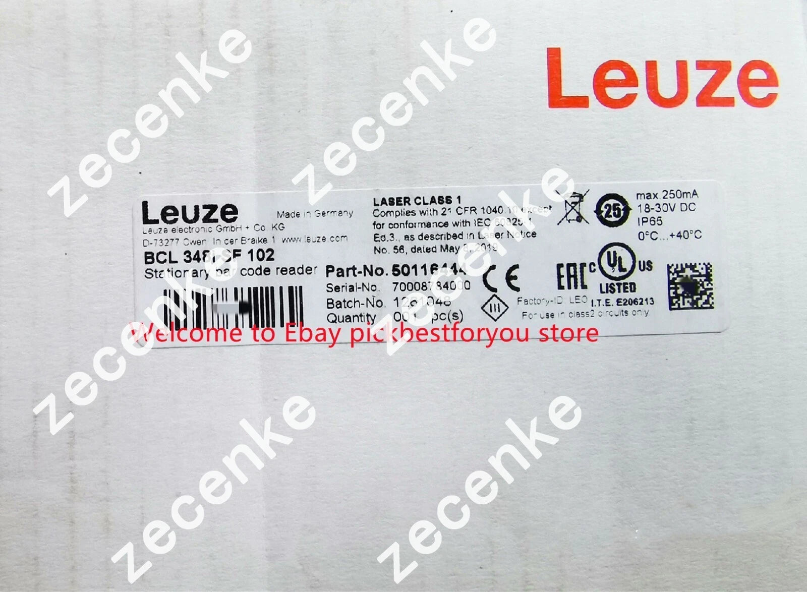 1PC Replacement BCL 348i SF 102 50116444 by DHL or Fedex - #U114E YG
