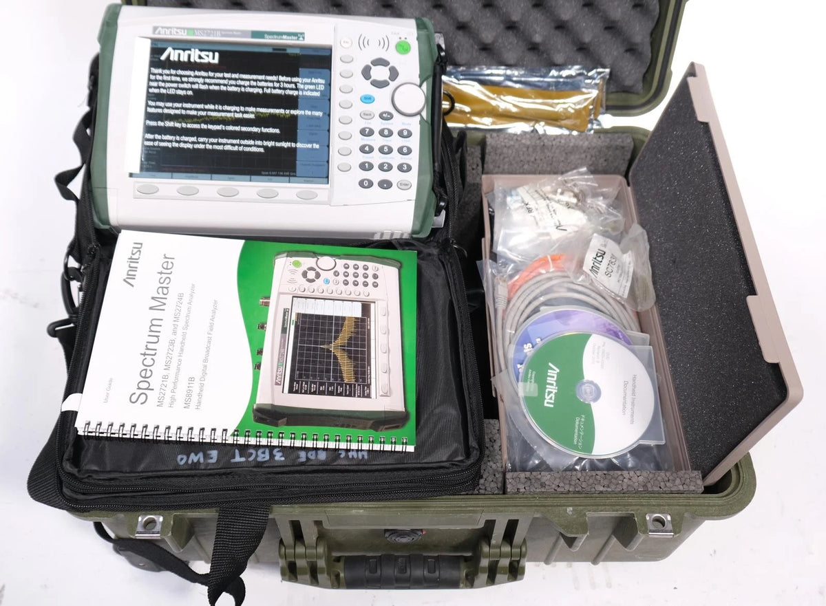 Anritsu MS2721B Spectrum Analyzer 9kHz - 7.1GHz Opt 20 Tracking Generator w Case