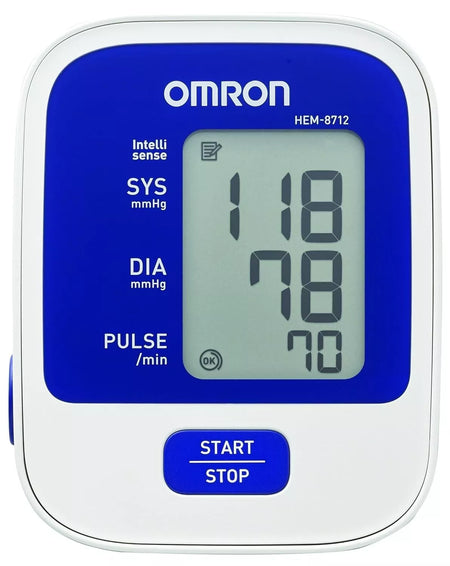 Omron 8712 White Blue Blood Pressure Monitor - New