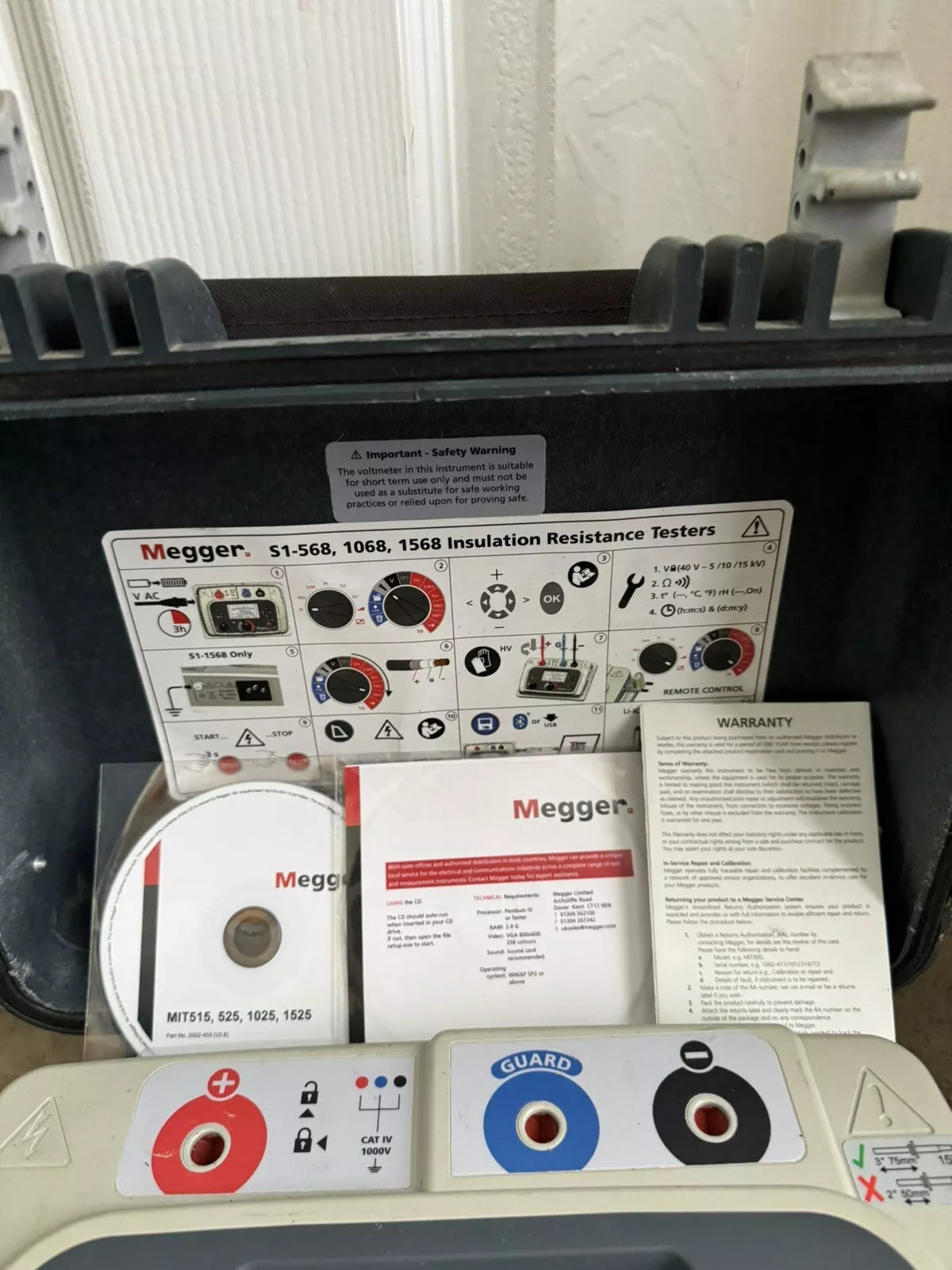 MEGGEE S1-1568 15KV Insulation Resistance Tester w/ Leads