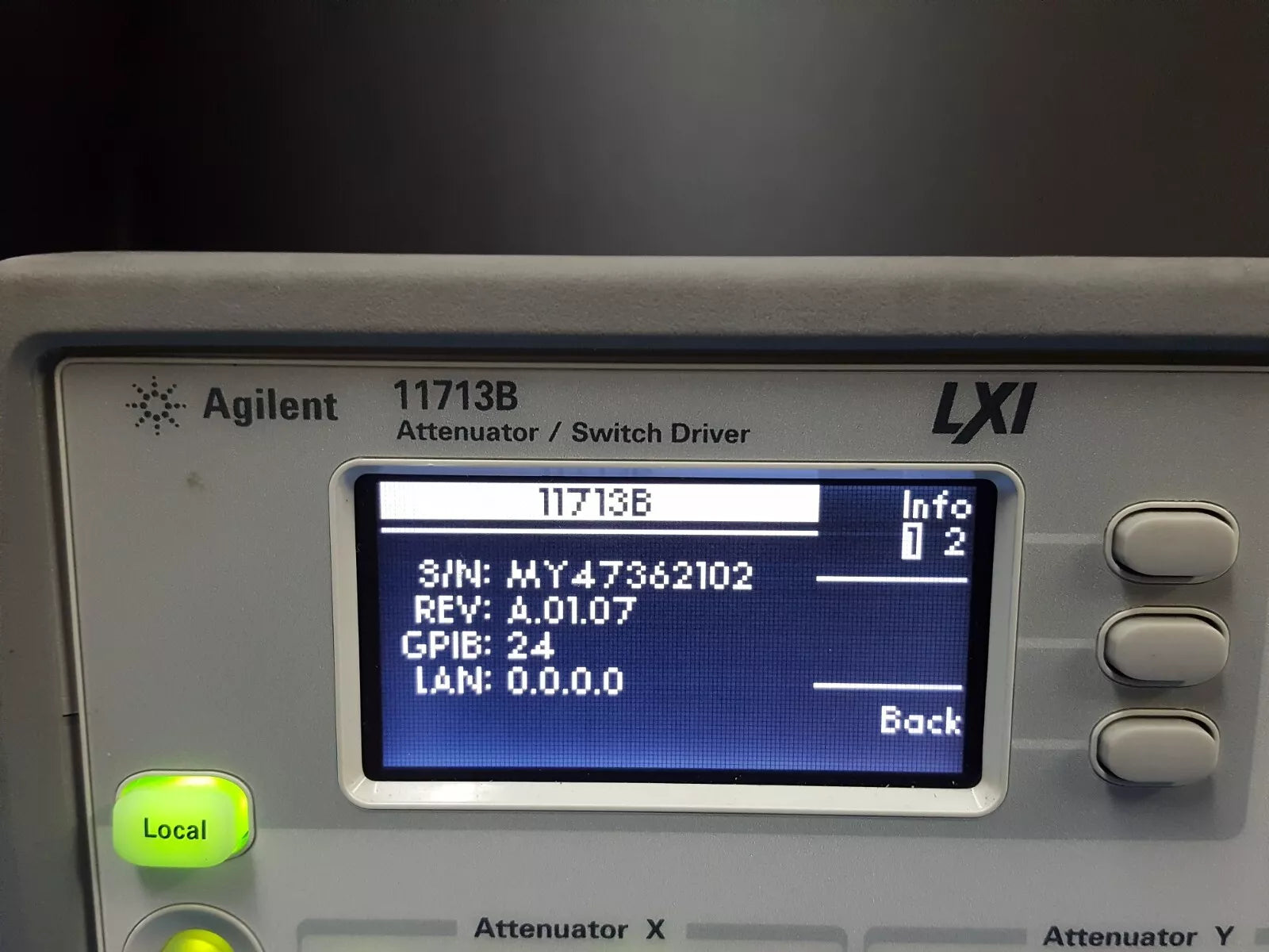 Agilent 11713B Attenuator Switch Driver with GPIB Port Optional LXI (2102)