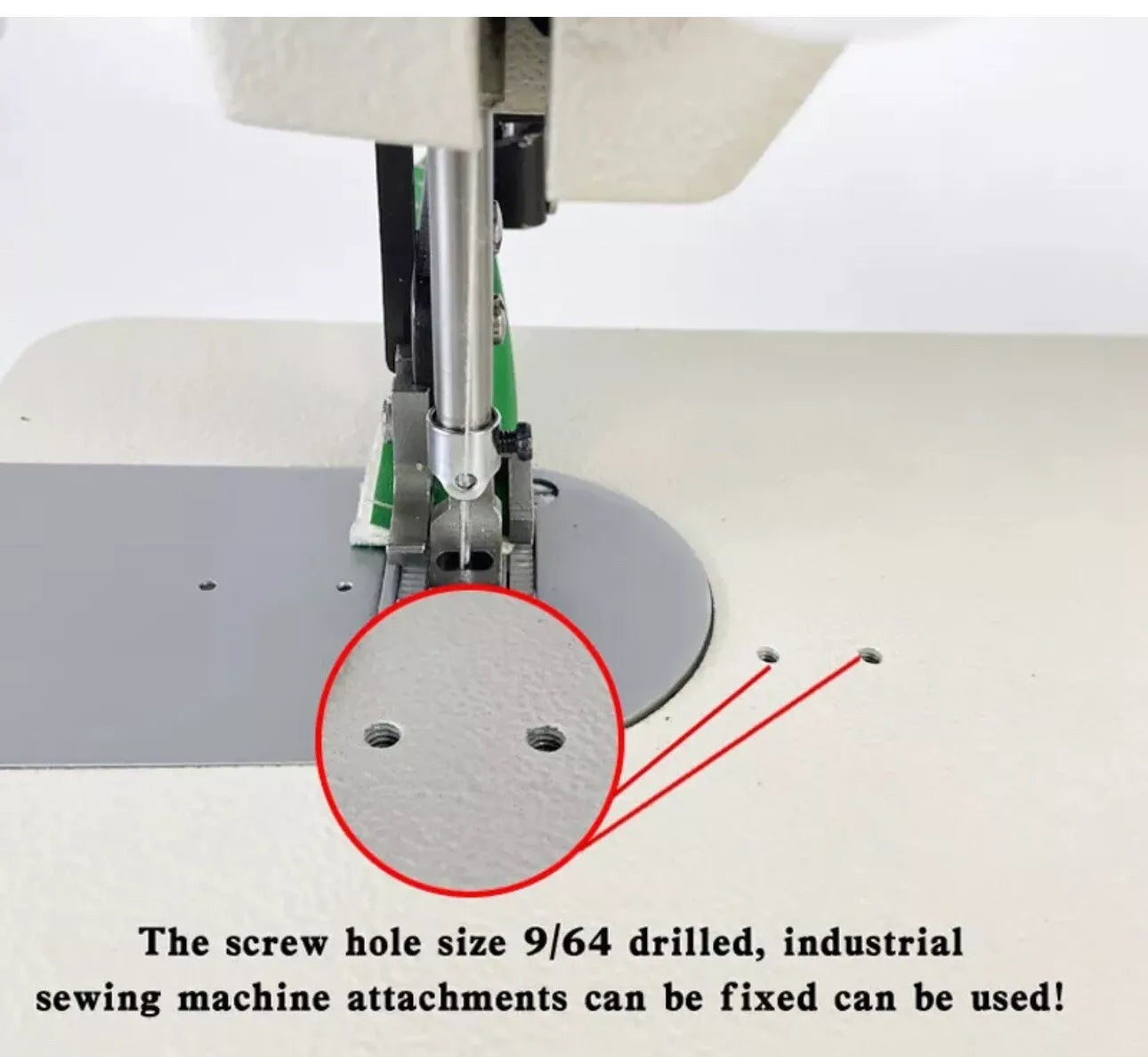 7'' Inch Arm Walking Foot Zigzag Stitch Sewing Machine for Leather