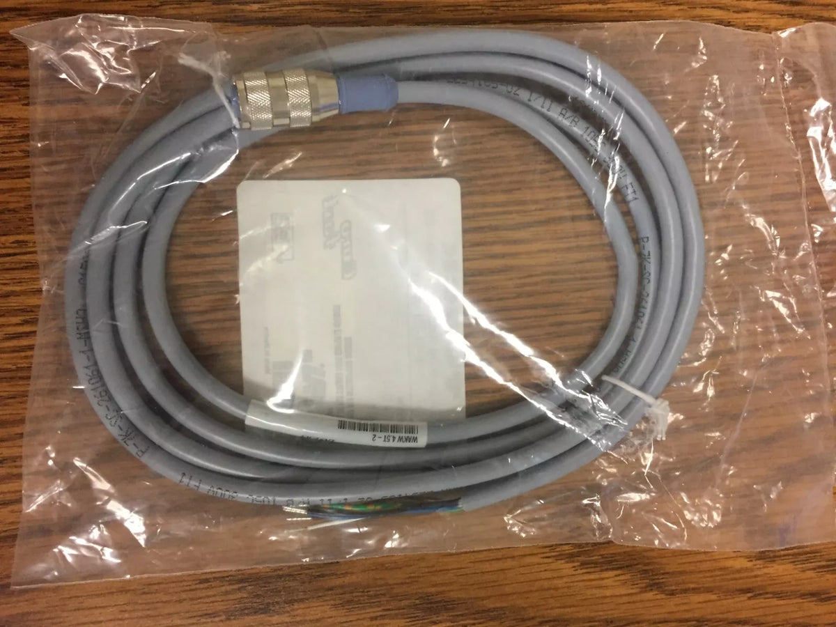 Turck WAKW 4.5T-2, U3205 Cordset M12 Female Straight 5-Wire 2M PVC Grey
