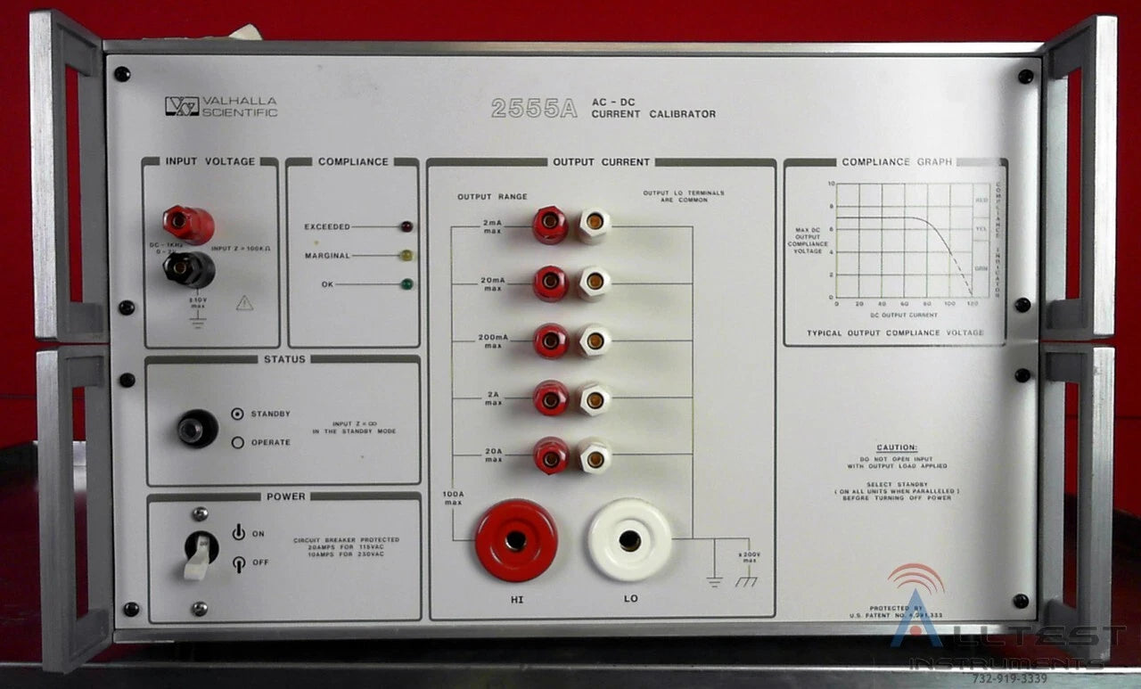 Valhalla 2555A AC-DC Current Calibrator 25A 55V Precision Test Tool
