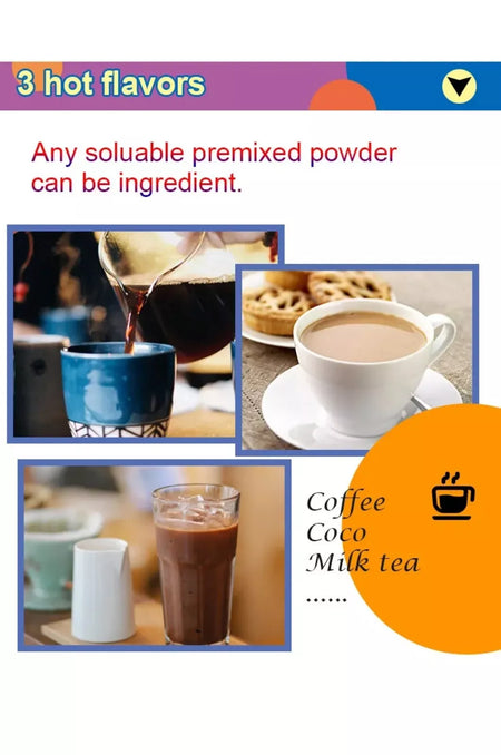 Automatic Tea Coffee Commercial Instant Coffee Machine Coin Operated