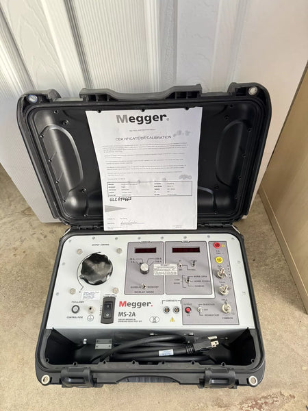 Megger MS-2A Circuit Breaker & Overcurrent Relay Test Set (Calibrated 2023-2024)