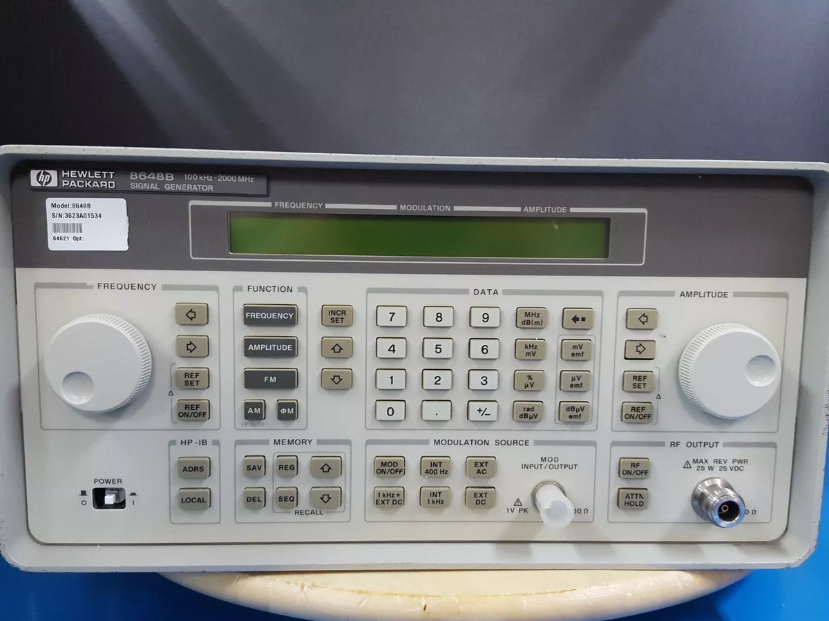Agilent 8648B Signal Generator 100kHz-2000MHz