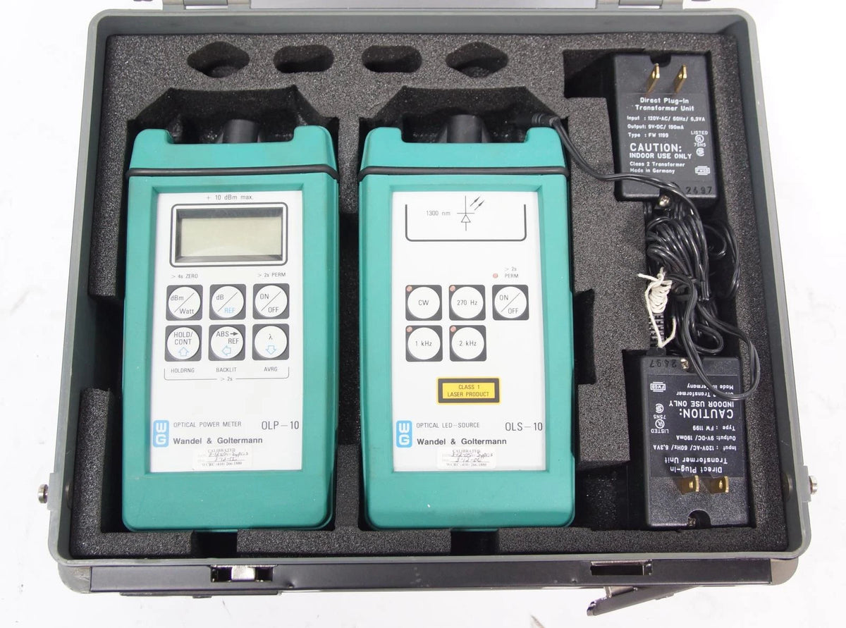 Wandel & Goltermann MK-1 OLS-10 Optical LED Source + OLP-10 Optical Power Meter
