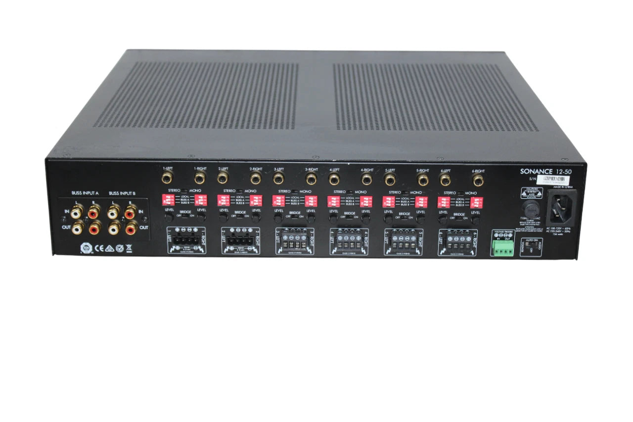 SONANCE Sonamp 12-50. 12 Channel 50 Watt Amplifier  - Free Shipping.