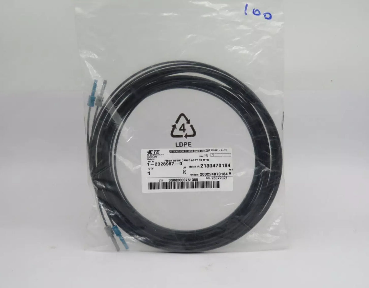 TE Connectivity Fiber Optic Cable Assy 10M 2328987-0 LC/UPC to LC/UPC Duplex 10
