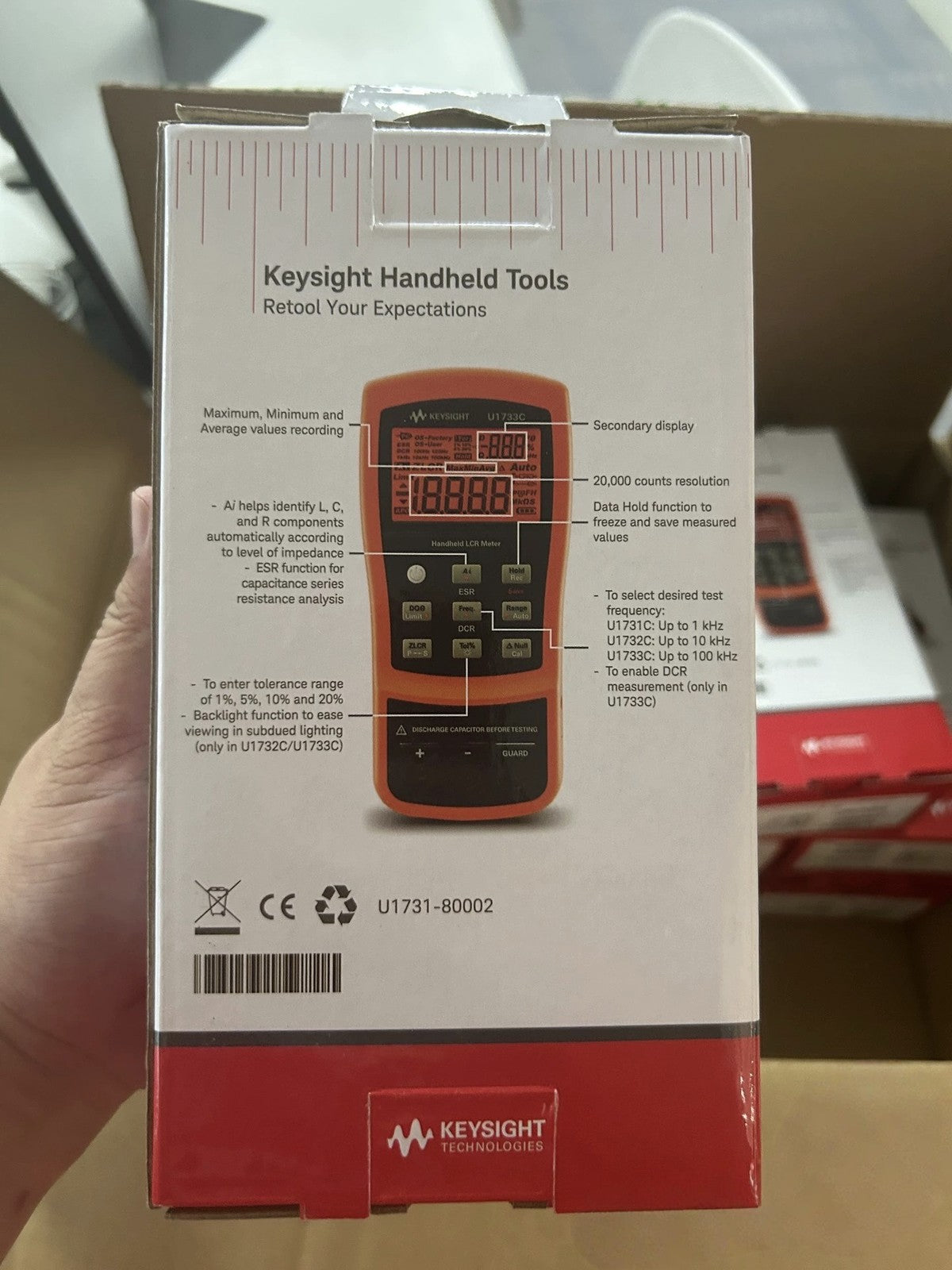Handheld LCR Meter U1733C by Keysight