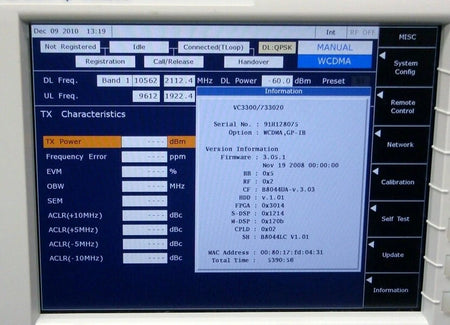 YOKOGAWA VC3300 WCDMA Wireless Communication Tester