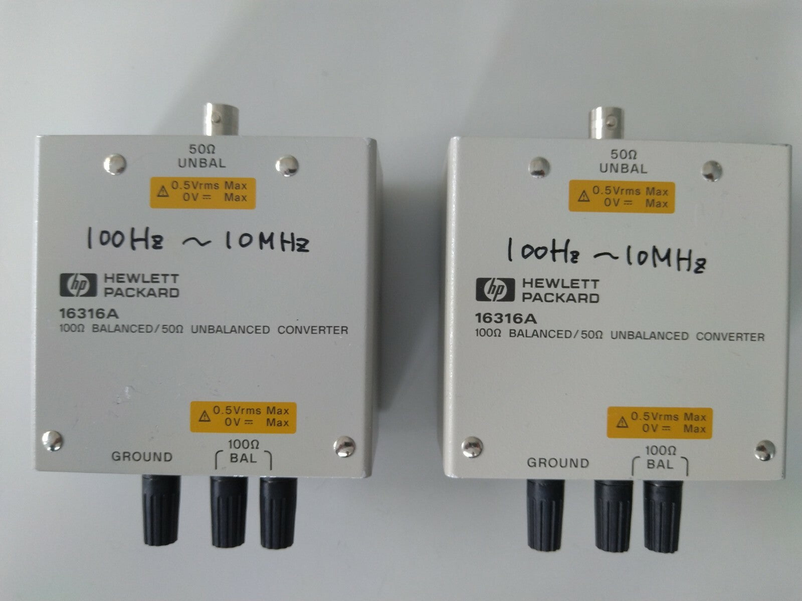 HP Agilent 16316A 100Ω Balanced / 50Ω Unbalanced Converter w/ HP 16316-60002 - XG eqpt