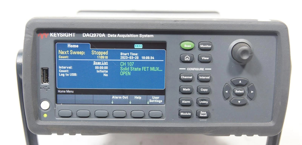 Keysight DAQ970A Data Acquisition System w 2x DAQM900A 20CH Multiplexer Modules
