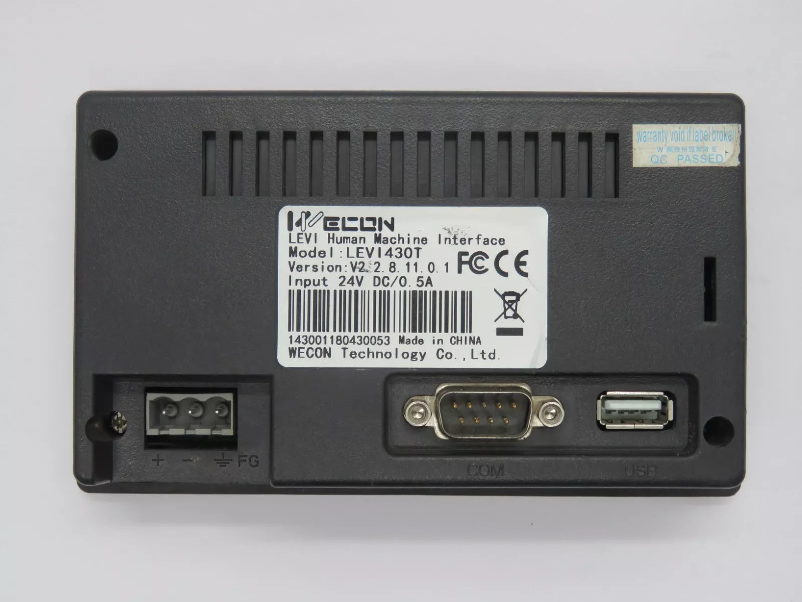 Wecon LEVI430T HMI Touch Screen Display - 4.3 Inch TFT LCD Panel