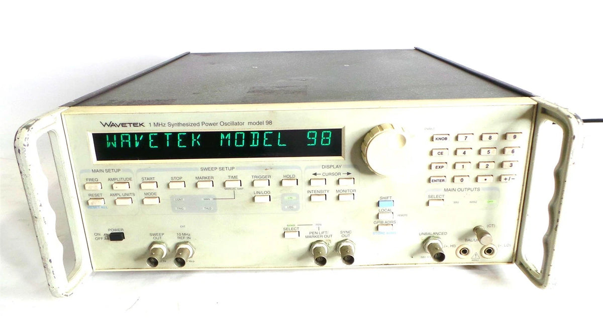 Wavetek 1 MHz Synthesized Power Oscillator Model 98 - High-Quality Frequency Generation