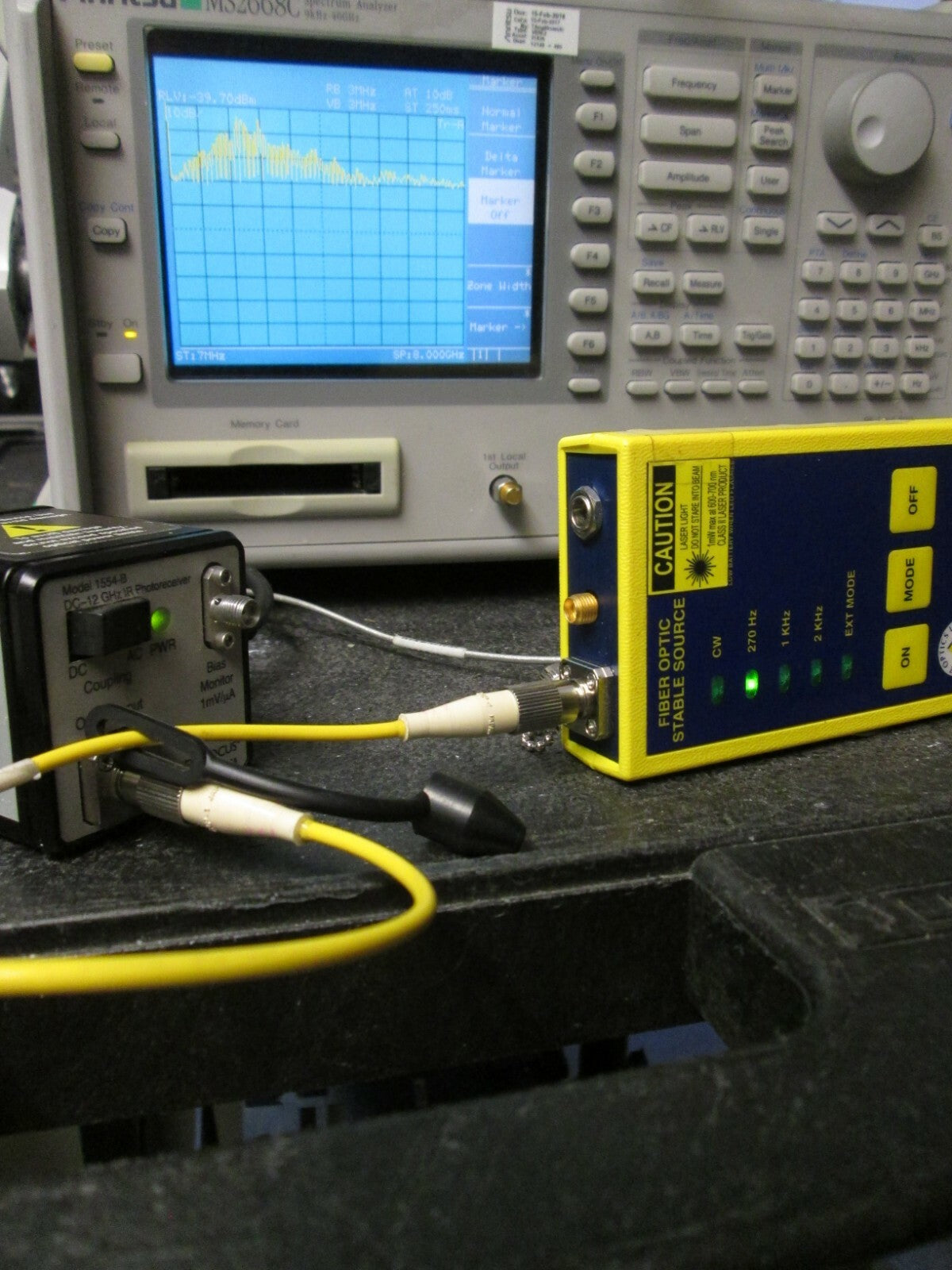 Fiber-Optic Receiver 500-1630 nm 12 GHz FC Singlemode