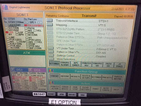 Digital Lightwave ASA-PKG-OC12 Sonet Network Information Analyzer with Special Tray