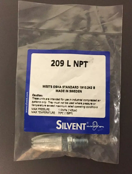 Silvent 209-L-NPT Spraying Full-Cone Nozzle Air 17 Nm³/h 3.4 Nm