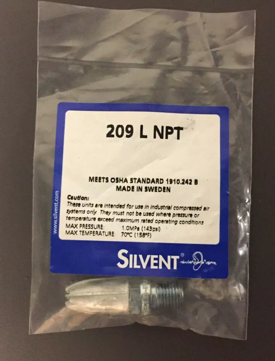 Silvent 209-L-NPT Spraying Full-Cone Nozzle Air 17 Nm³/h 3.4 Nm