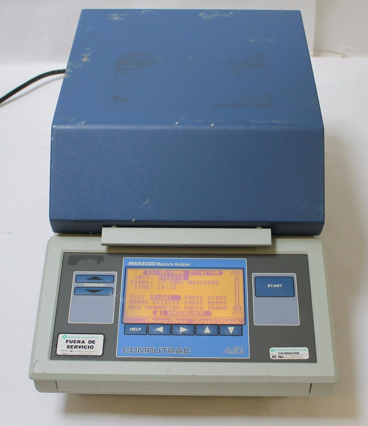 Arizona Instruments Computrac MAX-2000 Moisture Analyzer AS-IS