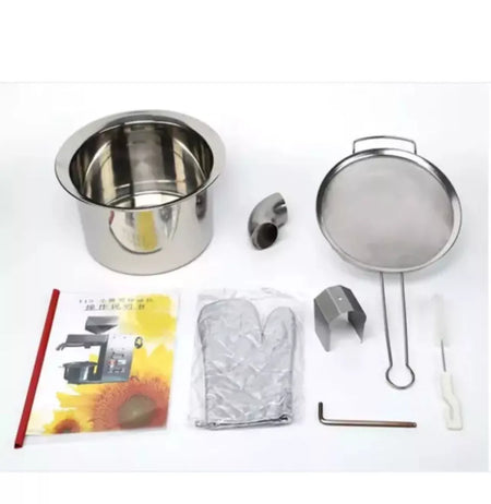 3000W Commercial Oil Press Machine Electric Hot and Cold Stainless Steel 220V