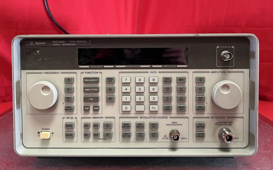 Agilent/Keysight 8648B H31 Synthesized Signal Generator 9kHz to 2GHz