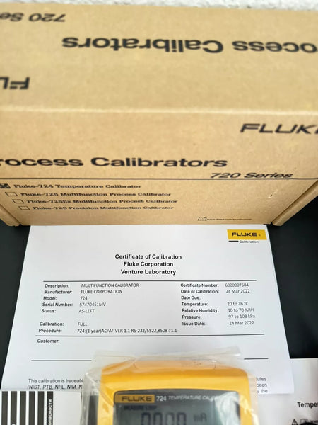 Fluke 724 Temperature Calibrator - Calibrated 2022 / New Sealed
