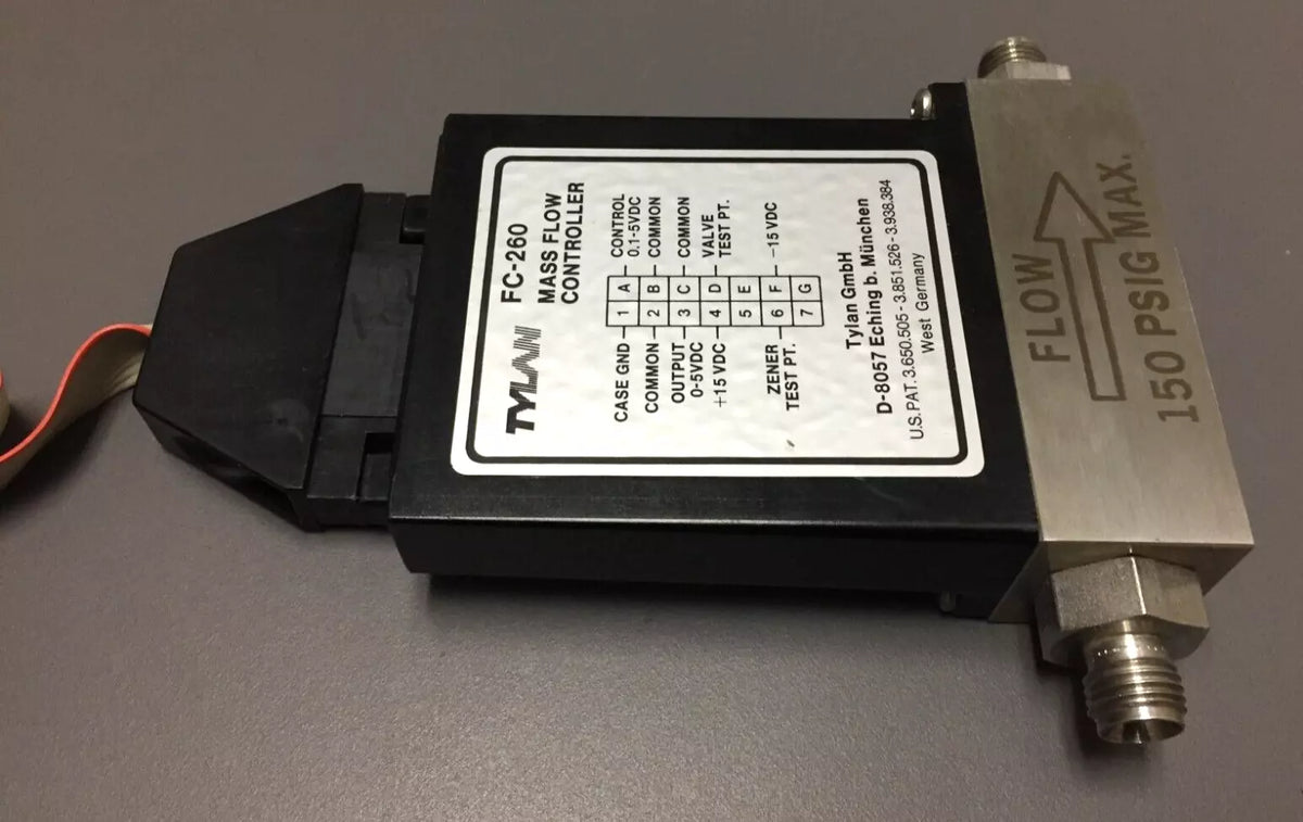 TYLAN Model FC-260 Gas N2 Mass Flow Controller 150 PSIG MAX 5 SLM