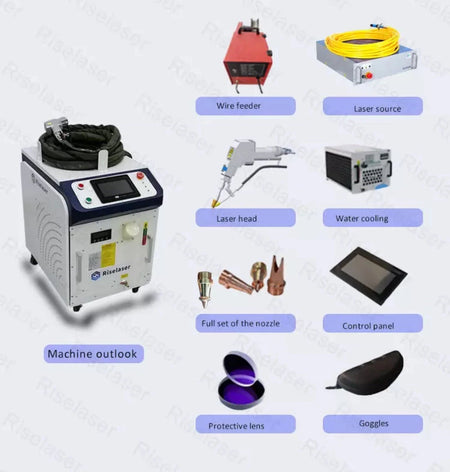 3 in 1 1500W MAX/Raycus Handheld Fiber Laser Welding/Cleaning/Cutting Machine