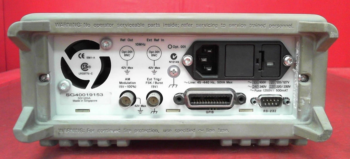 Agilent 33120A Function / Arbitrary Waveform Generator SG40019153