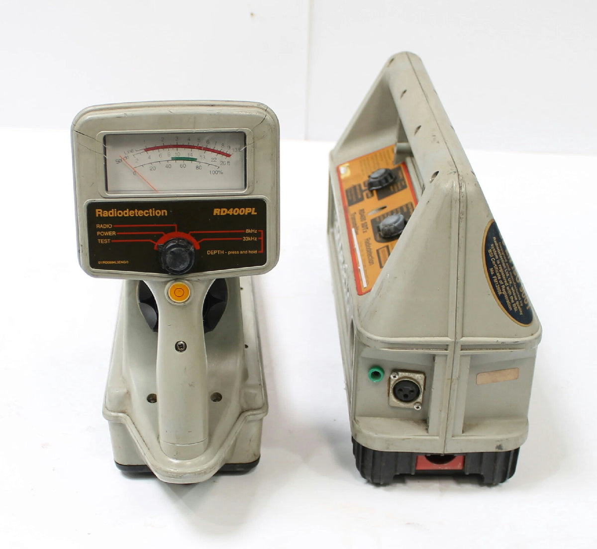 Radiodetection RD400PL with RD400 SDTx Transmitter Buried Pipe & Cable Locator