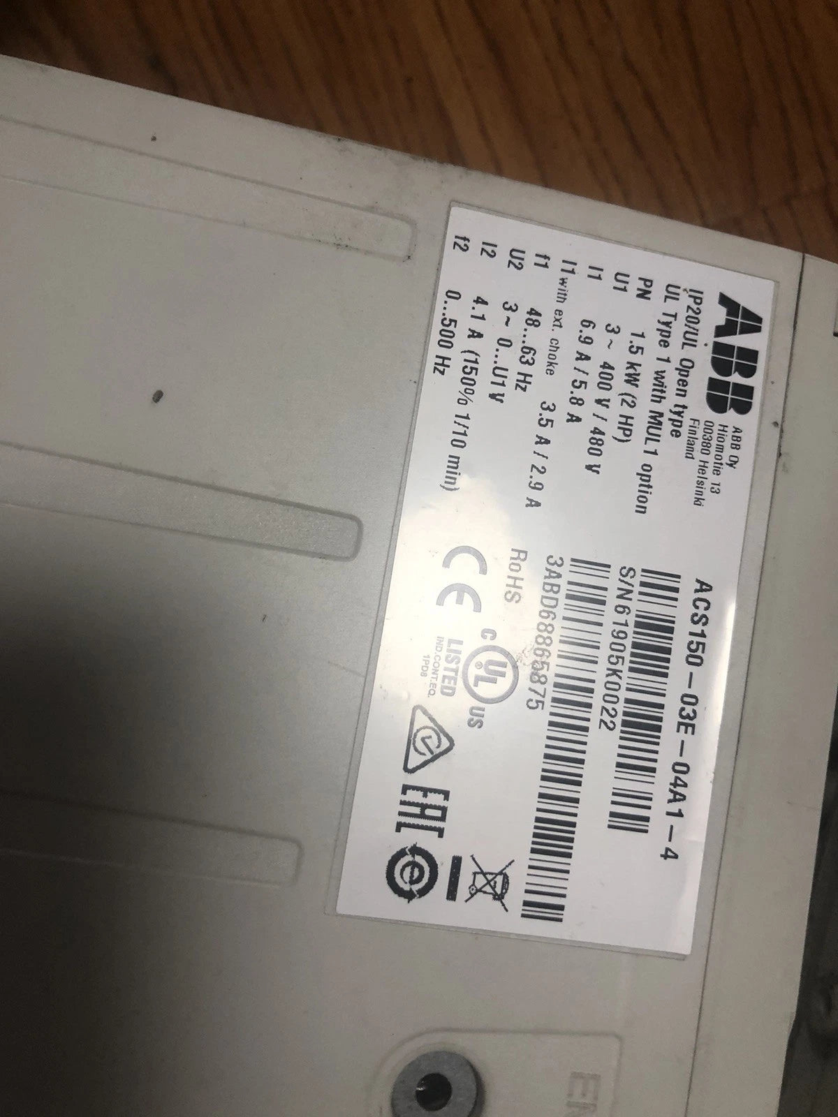 1pcs ACS150-03E-04A 1-4