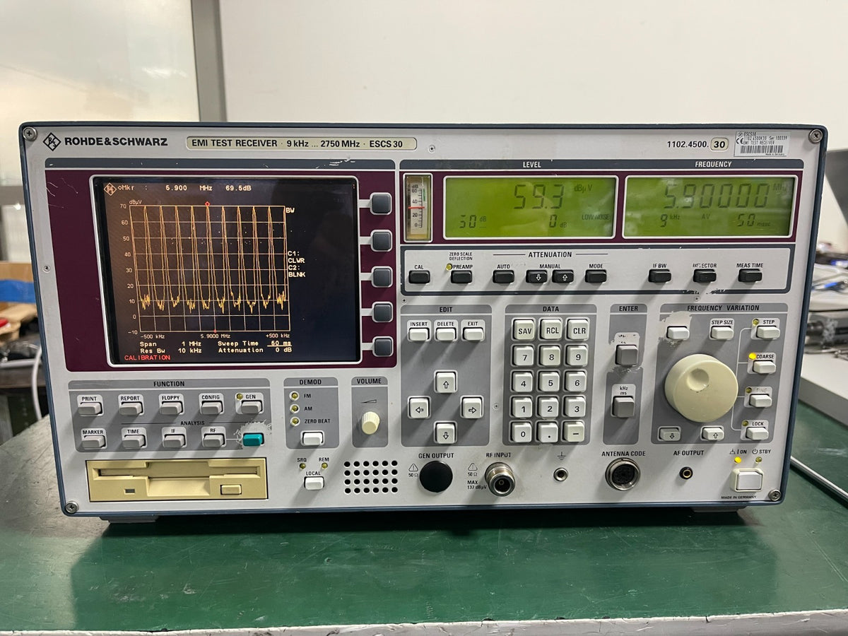 Rohde &amp; Schwarz ESCS30 EMI Test Receiver 9 kHz - 2750 MHz _0339