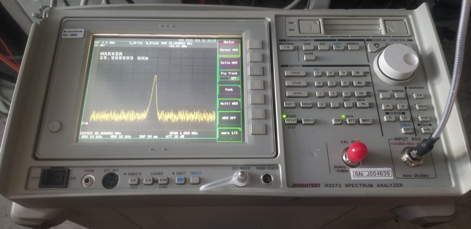 Advantest R3272 26.5GHz Spectrum Analyzer