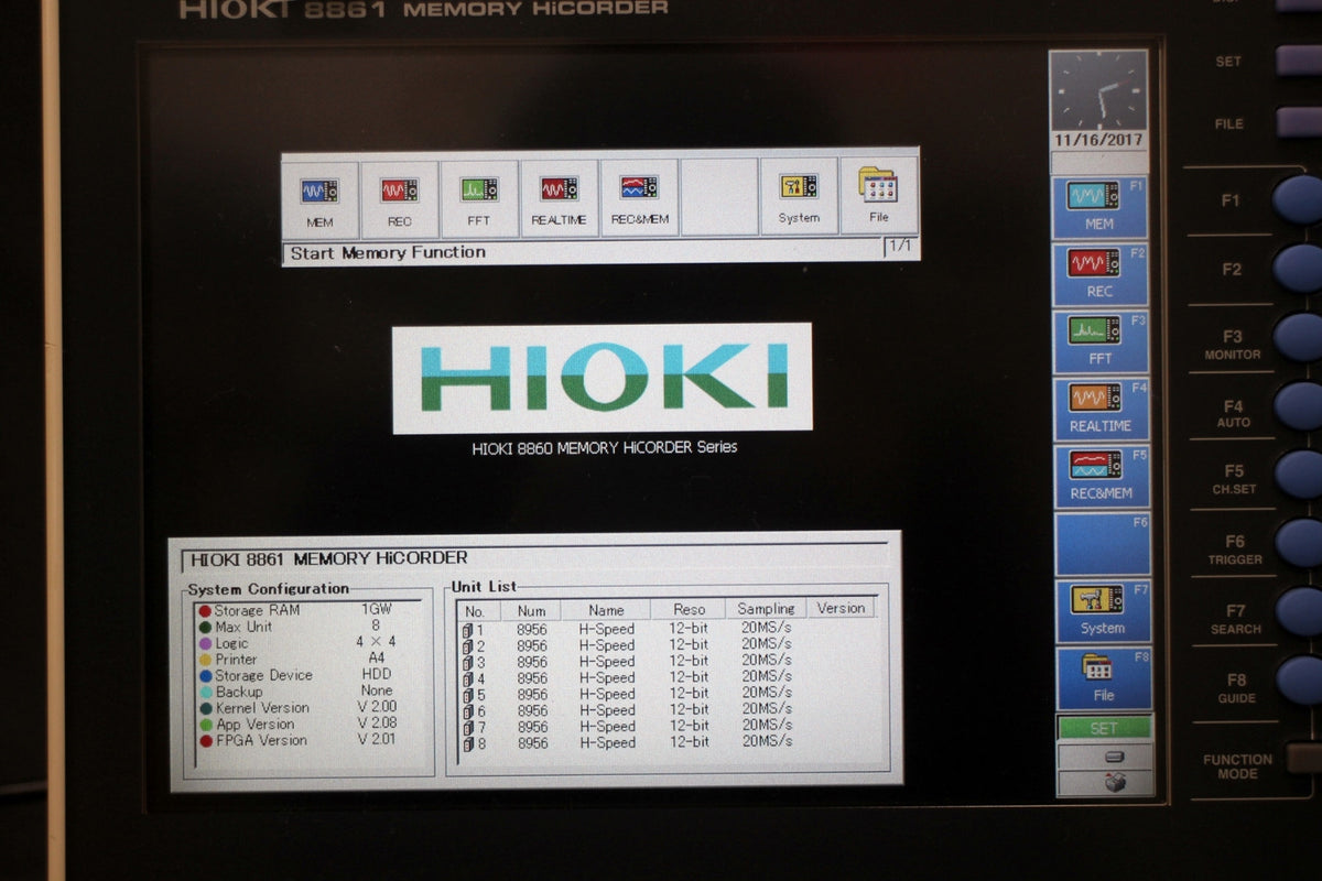 Hioki 8861 Memory HiCorder