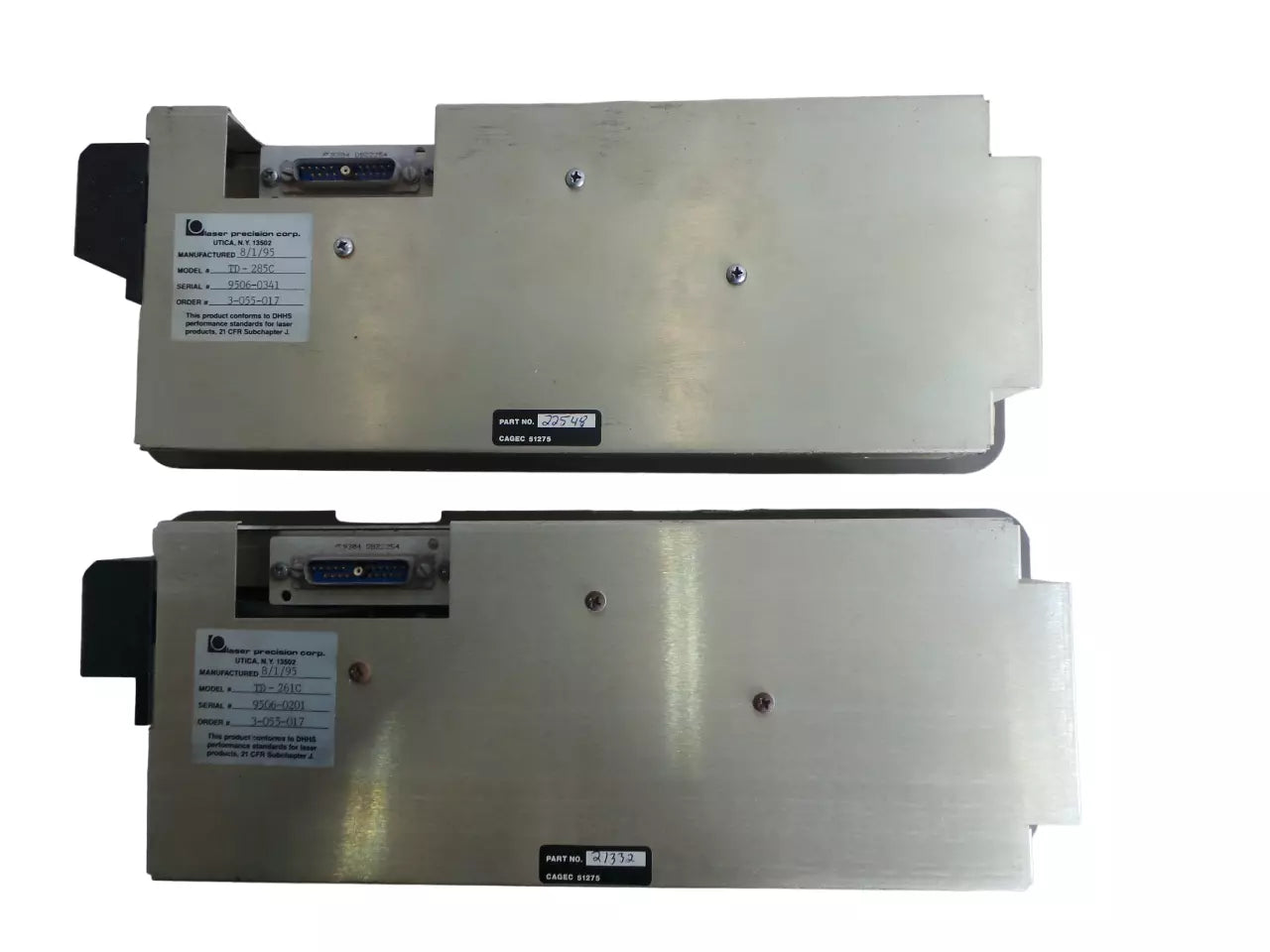Lot of 2 Laser Precision Corp TD-261C plus TD-285C