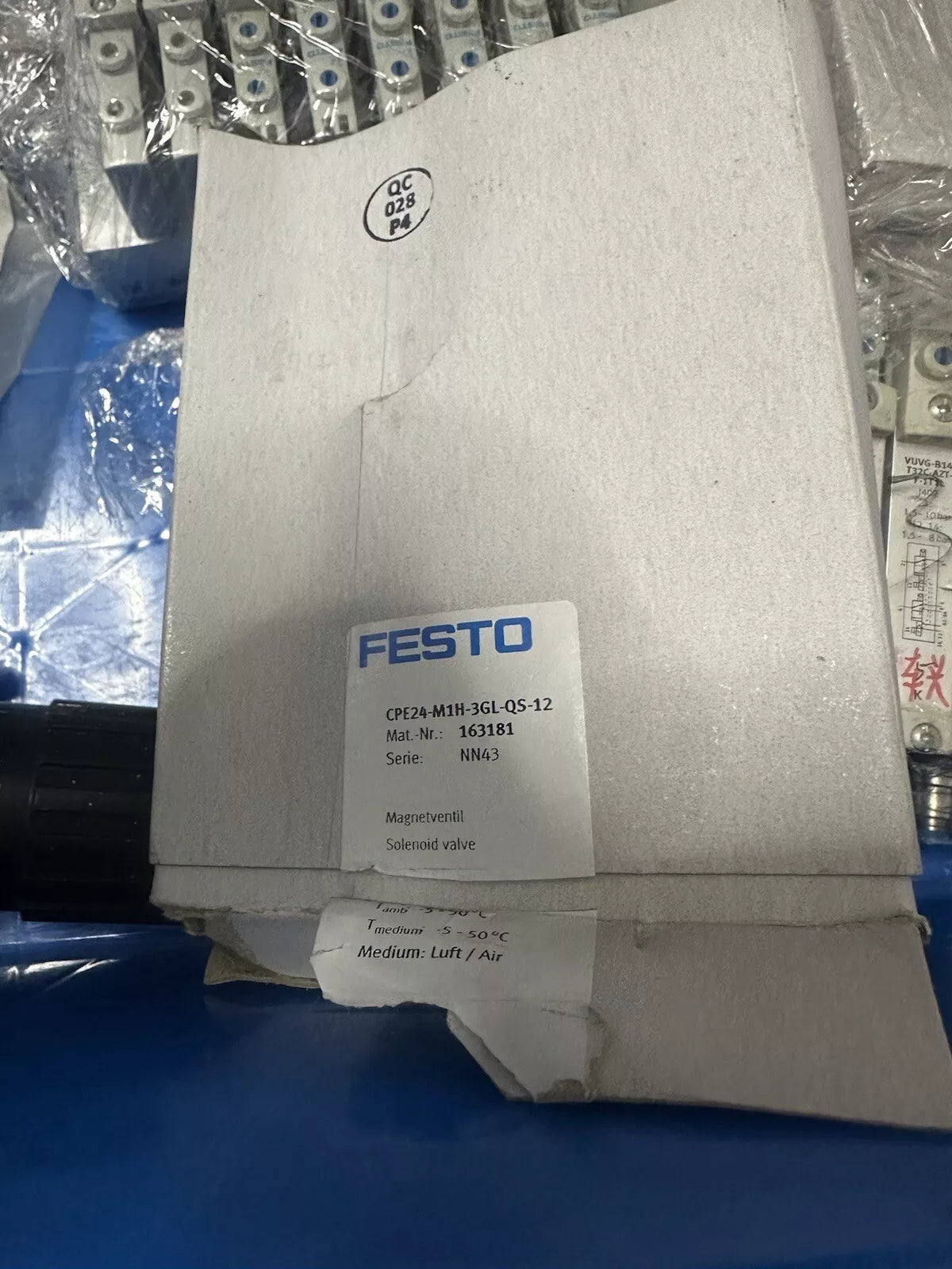 Festo Magnetventil CPE24-M1H-3GL-QS12 163181