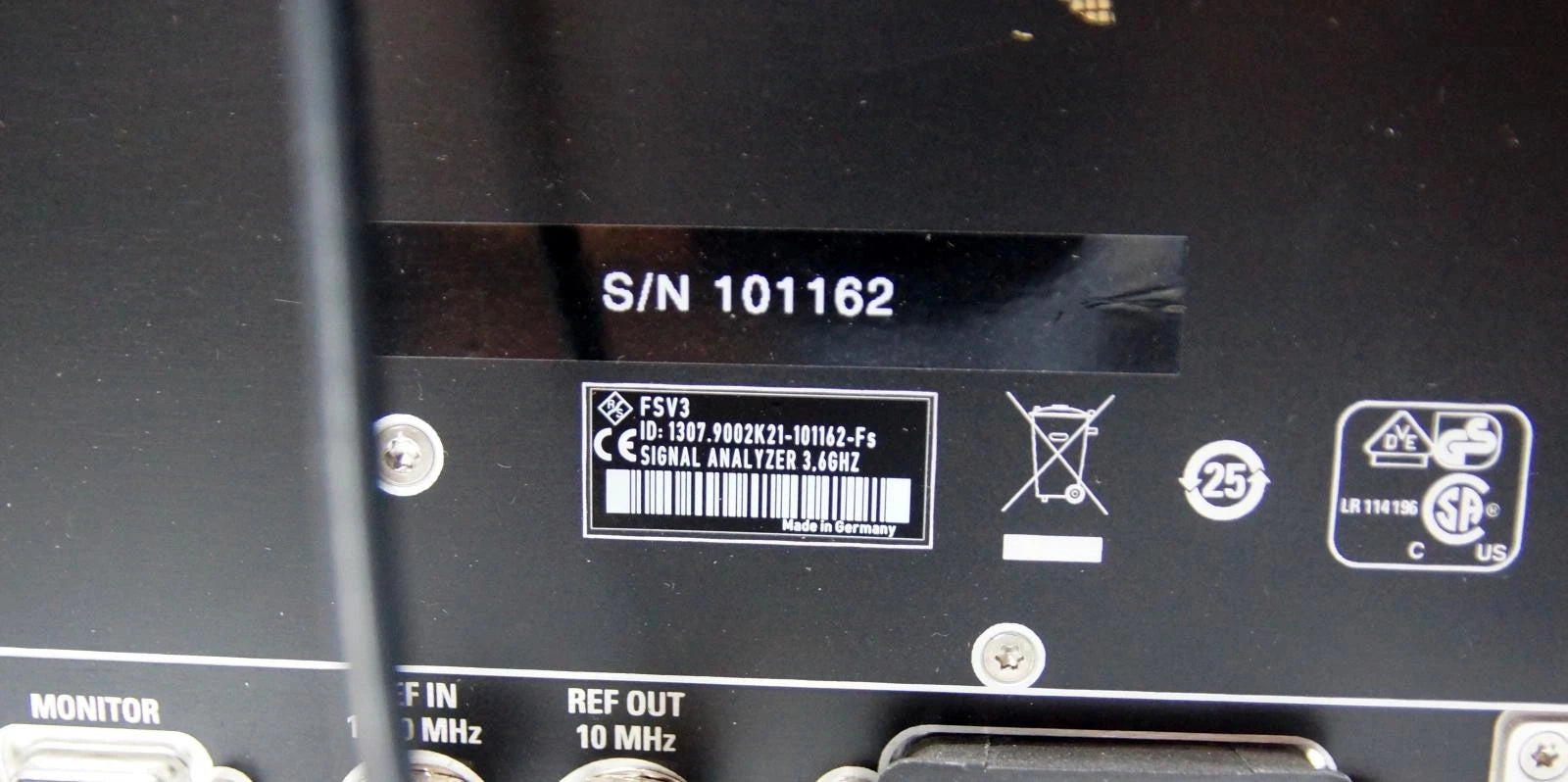 Rohde & Schwarz FSV3 9 kHz to 3.6 GHz Spectrum Analyzer OPT B3 B4 B5 B9 B21 B29