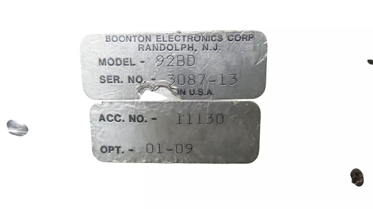 BOONTON 92BD RF Millivoltmeter