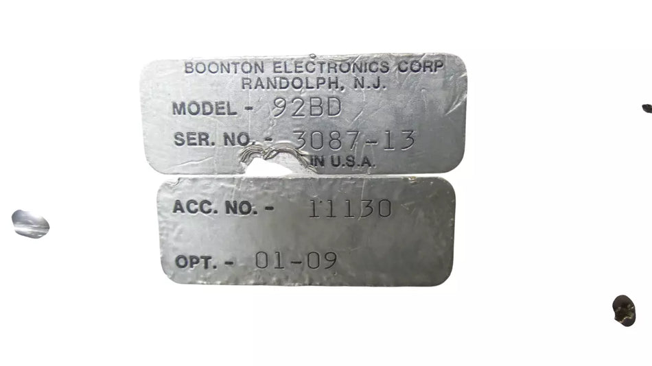 BOONTON 92BD RF Millivoltmeter