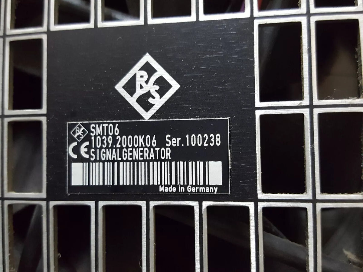 R&S SMT06 5kHz - 6GHz Signal Generator As-is Selling (0238)