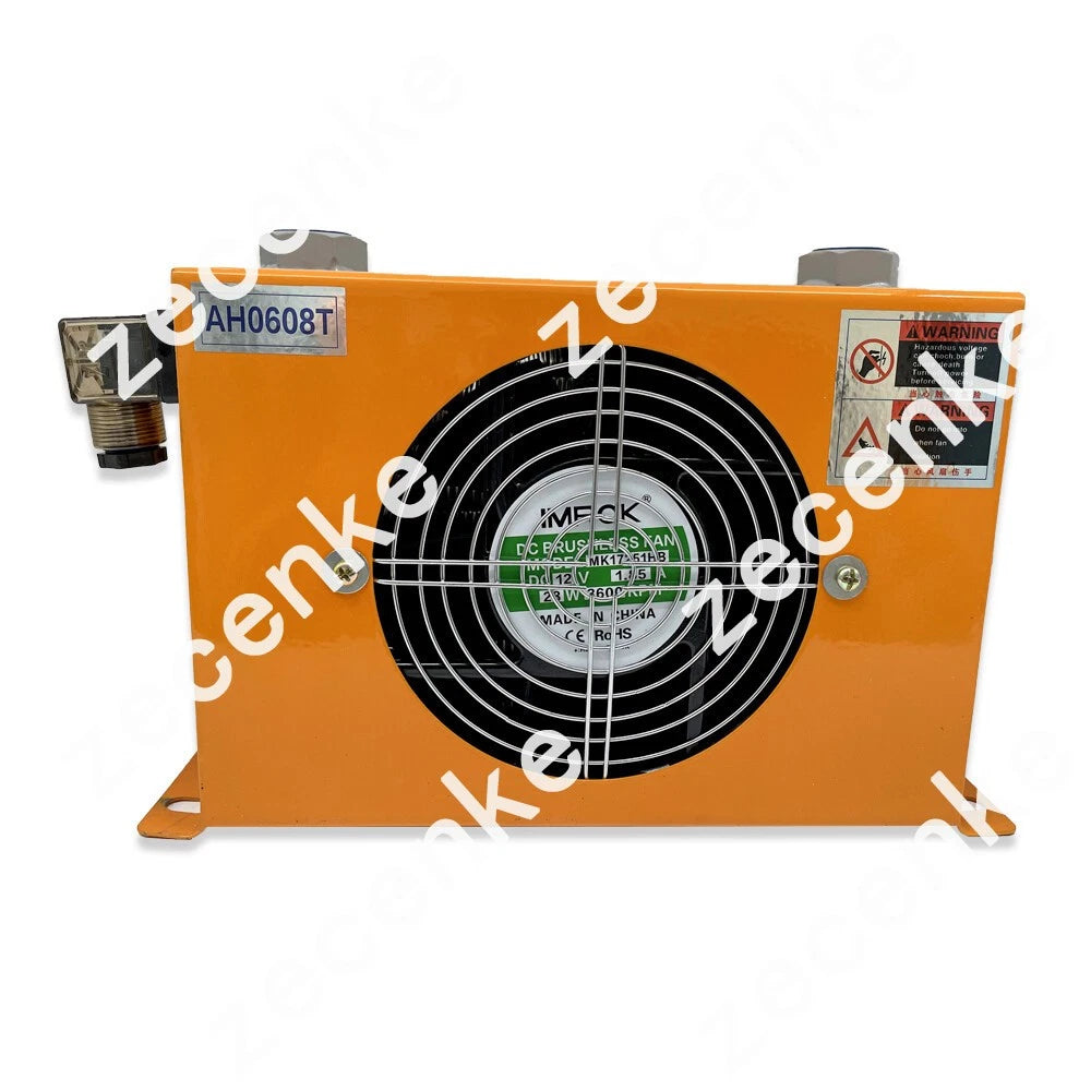 Brand New Hydraulic Air Cooler AH0608T-CA Air-cooled Oil Radiator DC12V