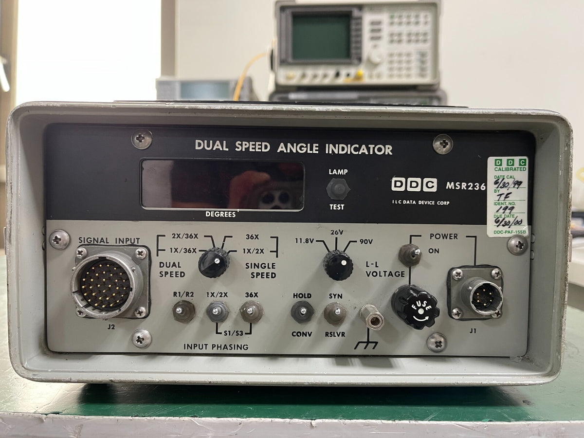 DDC MSR236 Synchro-Resolv<wbr/>er Angle Position Indicator _ 8126