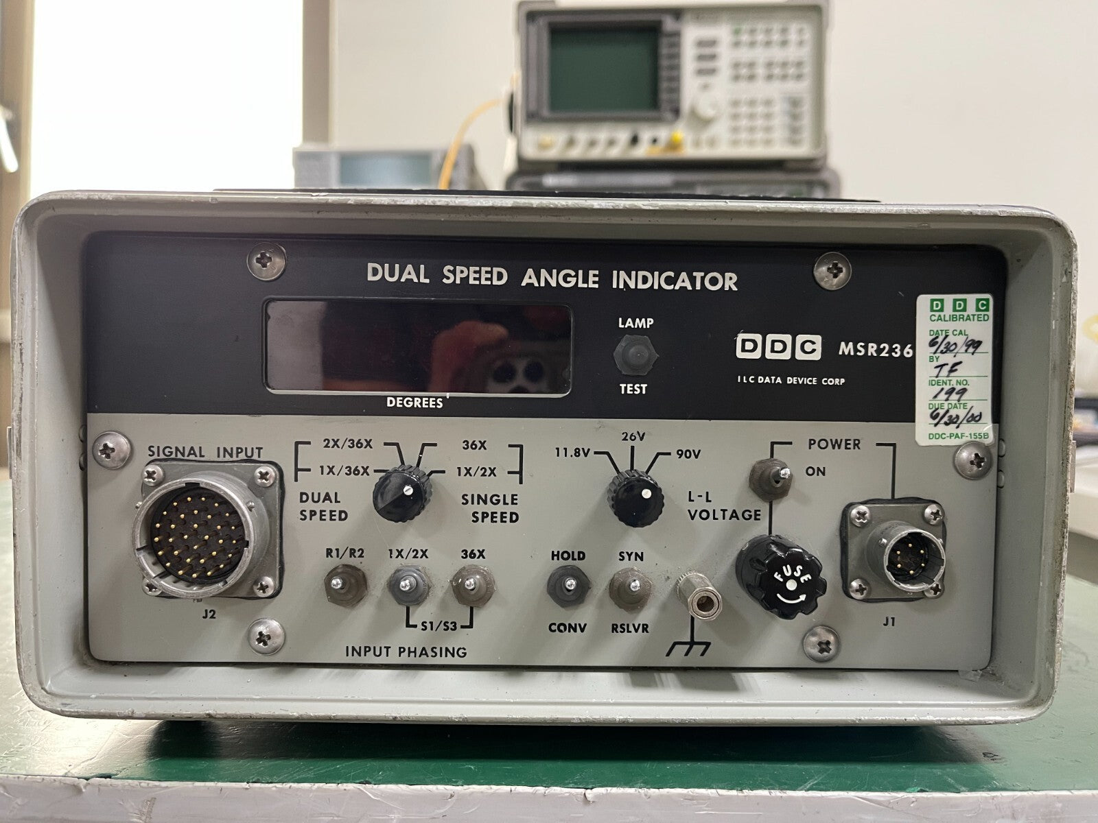 DDC MSR236 Synchro-Resolv<wbr/>er Angle Position Indicator _ 8126