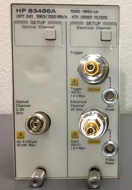 HP/Agilent/Keysight 83486A Opt 041 1063/1250 Mb/s 1000-1600 nm 4th Order Filt