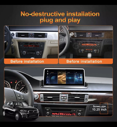 10.25' CarPlay Touchscreen Multimedia For BMW 3 Series E90 E91 E92 E93 2005-2012